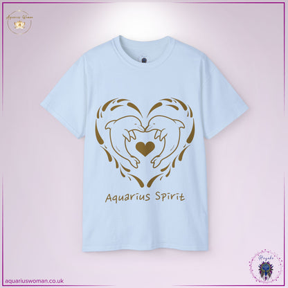 Aquarius Spirit Dolphin Tee | Flowing Love, Freedom & Intuition