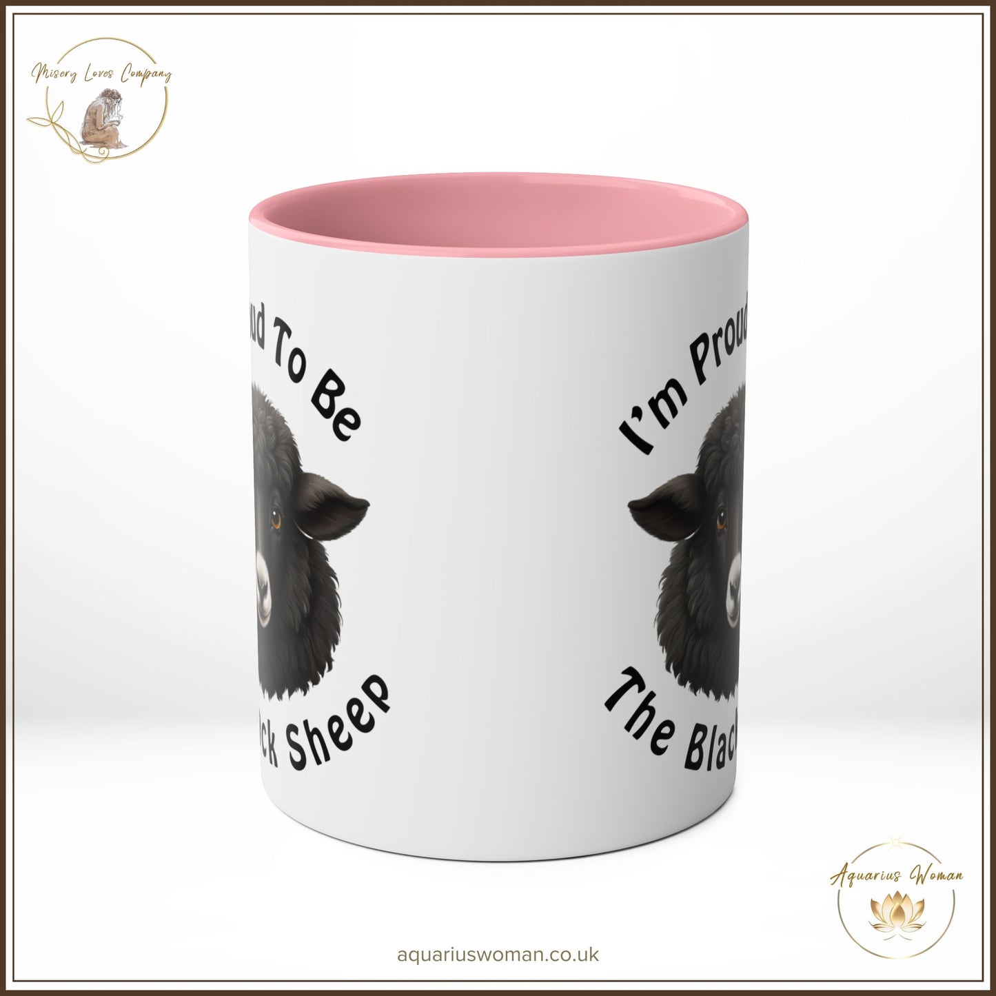 Aquarius Woman "Black Sheep Pride" Mug