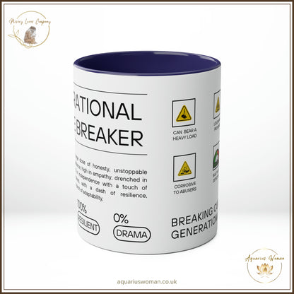 Generational Curse Breaker Mug - Dark Blue - Center