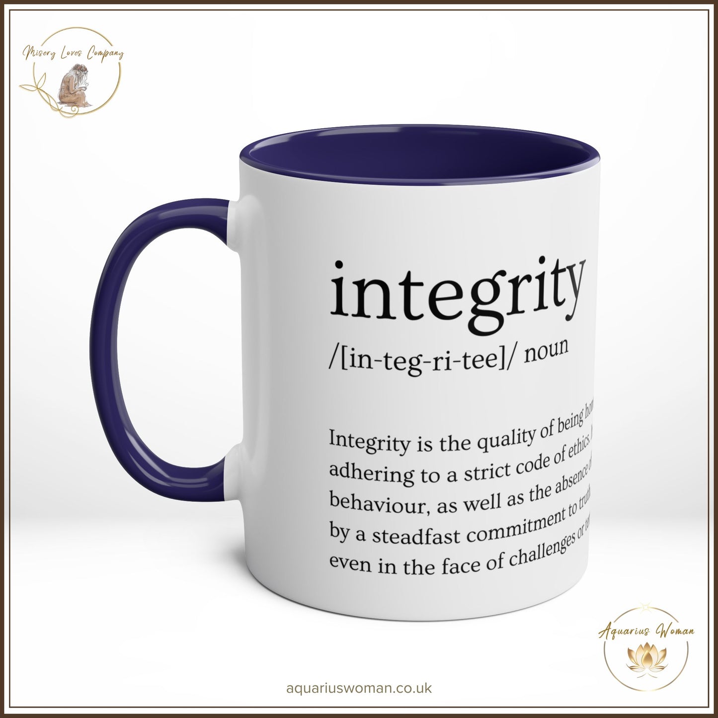 Aquarius Woman Integrity Defined Mug – A Daily Reminder of Strength and Values