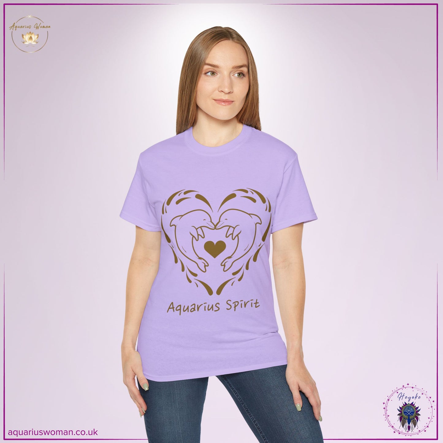 Aquarius Spirit Dolphin Tee | Flowing Love, Freedom & Intuition