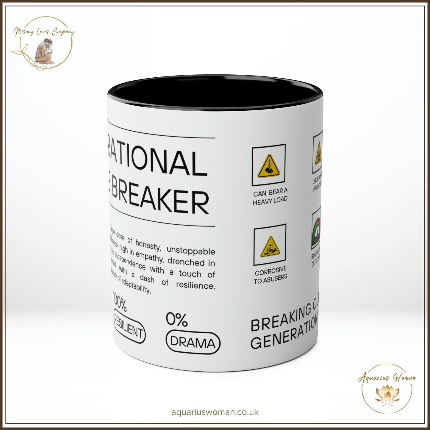 Generational Curse Breaker Mug - Black - Center