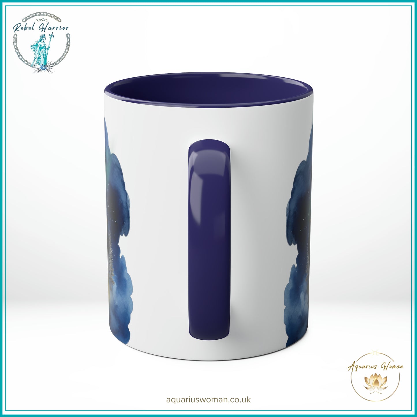 Aquarius Woman's Night Watchers Ceramic Mug: Embrace Your Inner Warrior