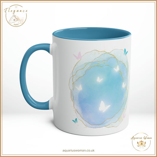 Elegance - Aquarius Woman's Simple Elegance - Geode Magic Ceramic Mug