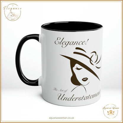 Elegance - The Art of Understatement: Ceramic Two-Tone Mug for Refined Sips