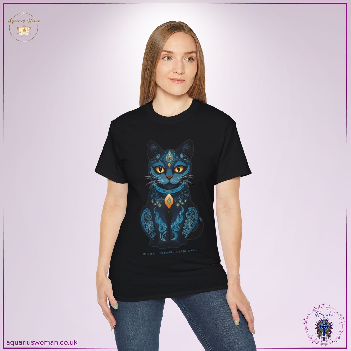 Black Cat Spirit Animal Tee – Embrace Magic, Mystery & Protection