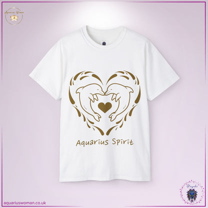 Aquarius Spirit Dolphin Tee | Flowing Love, Freedom & Intuition