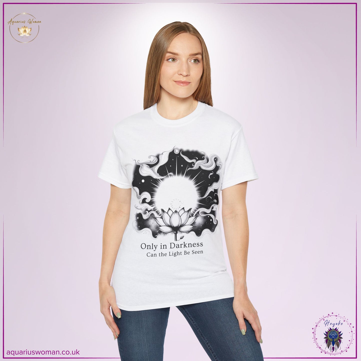 Heyoke Lotus T-Shirt – "Only in Darkness Can the Light Be Seen"