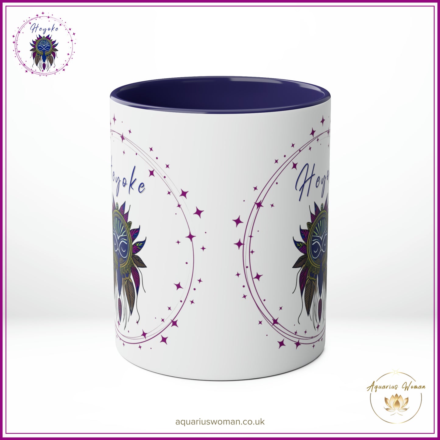 Aquarius Woman's Heyoke Ceramic Mug: Embrace the Extraordinary Sip