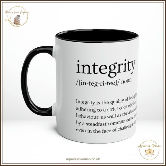 Integrity Defined  Mug – Elevate Your Sipping Experience with Strength and Resilience - Right View