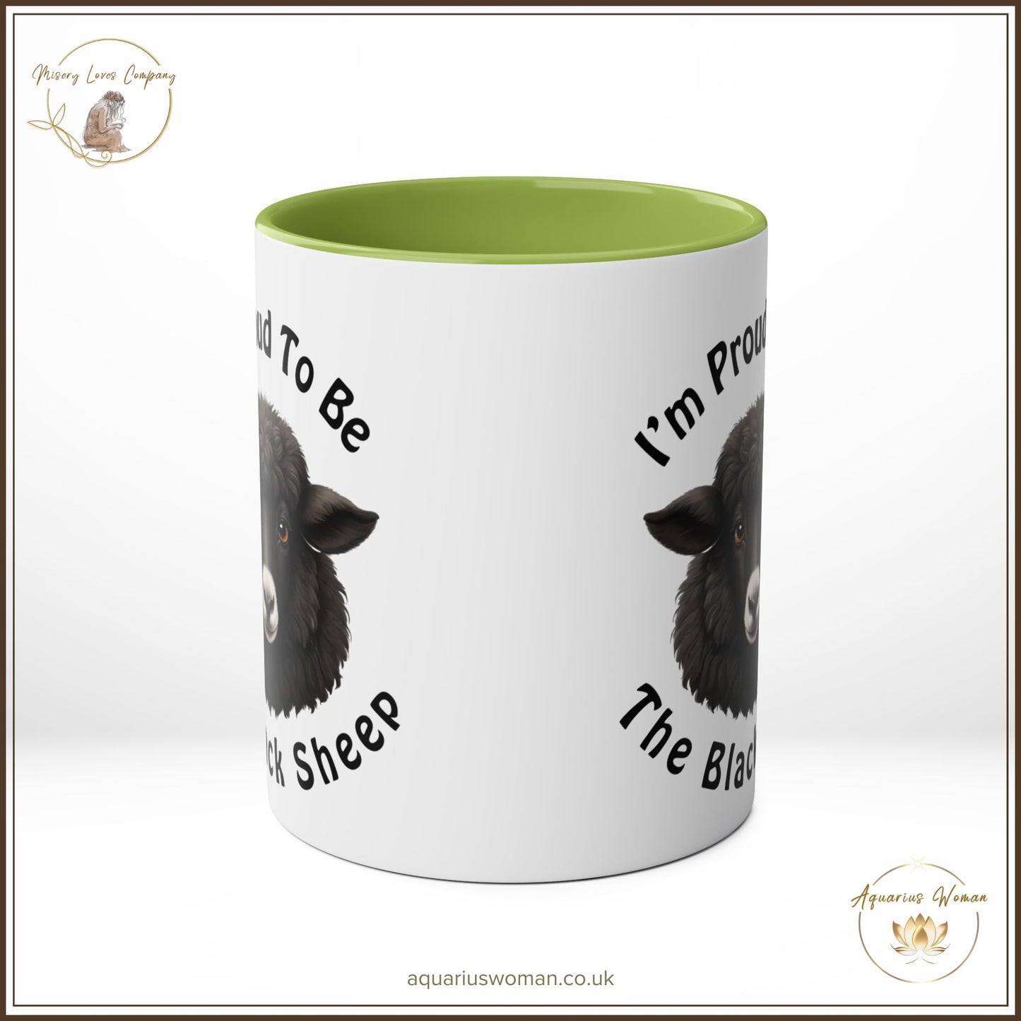 Aquarius Woman "Black Sheep Pride" Mug