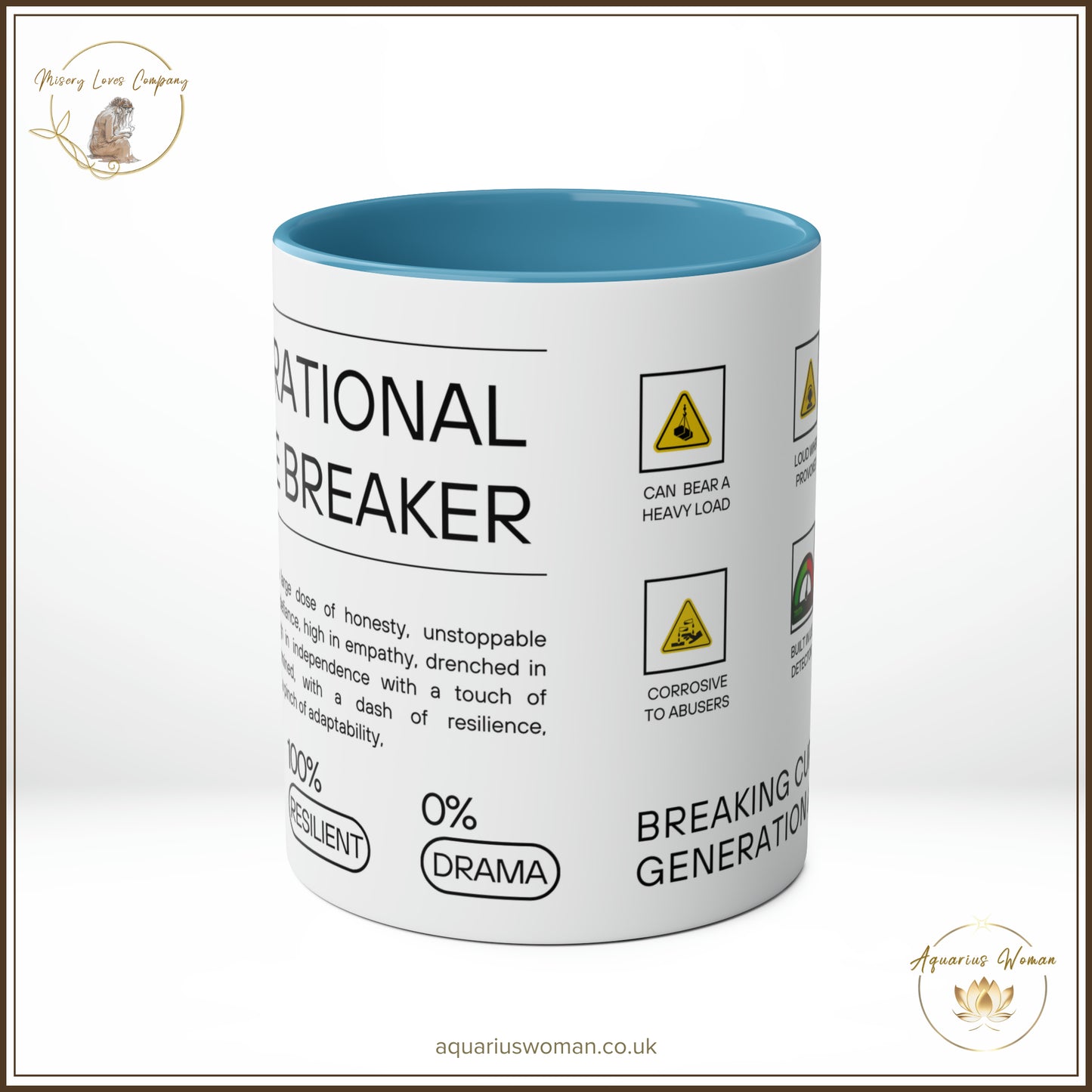 Generational Curse Breaker Mug - Light Blue - Center