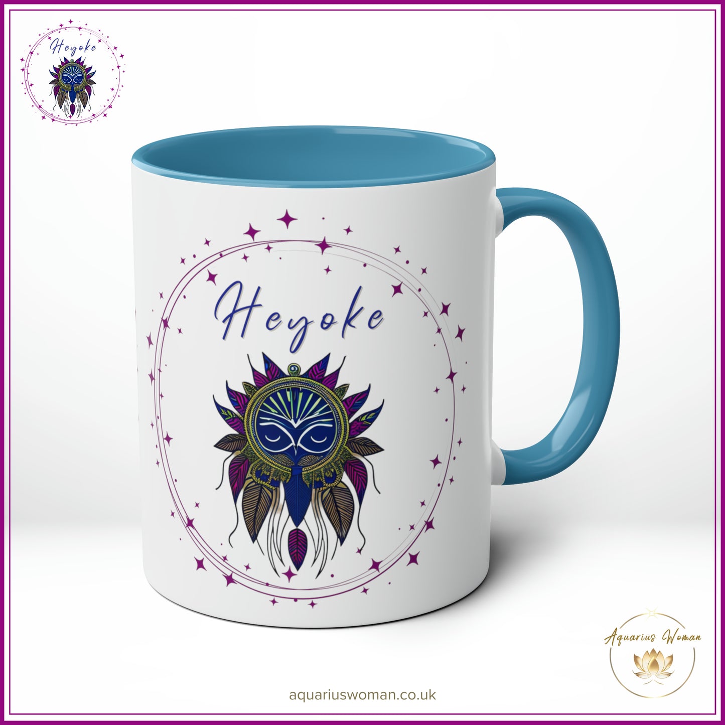 Aquarius Woman's Heyoke Ceramic Mug: Embrace the Extraordinary Sip