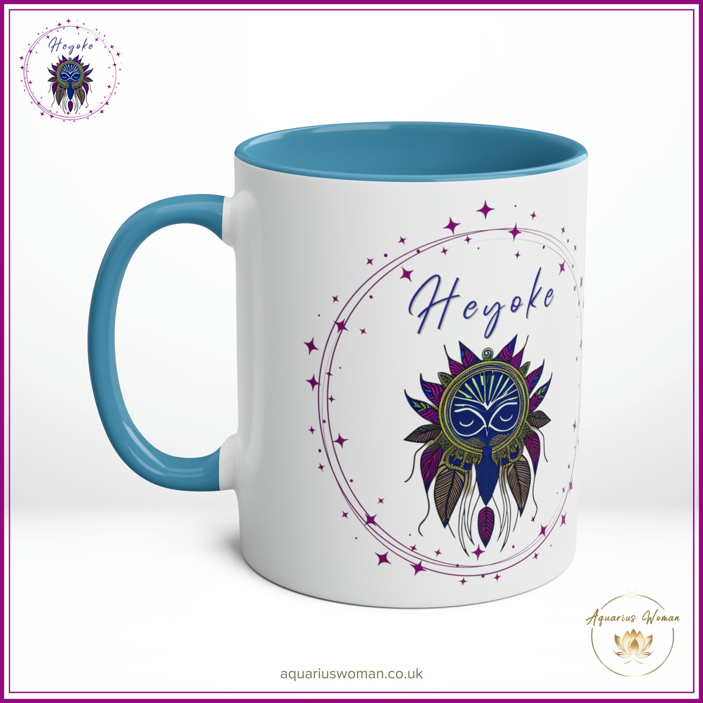 Aquarius Woman's Heyoke Ceramic Mug: Embrace the Extraordinary Sip