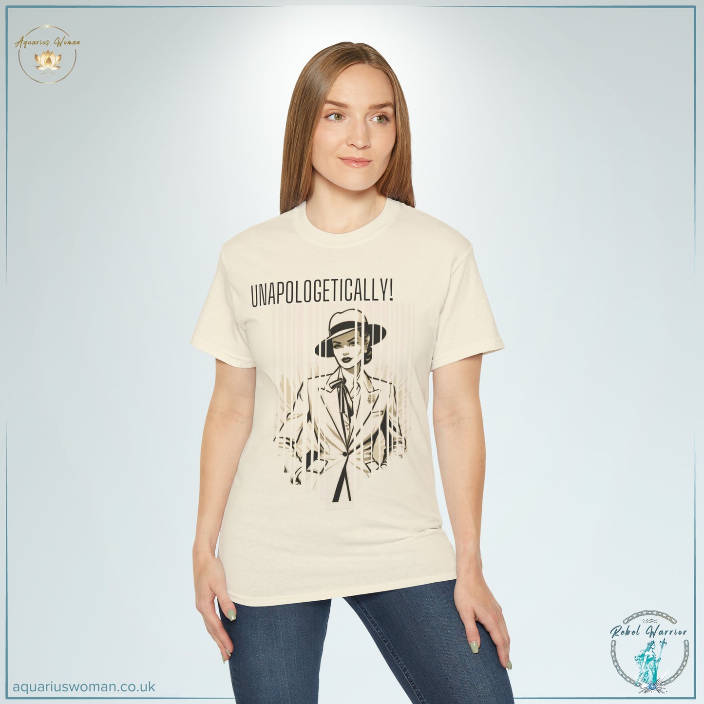 Unapologetic Rebel Tee from the Rebel Warrior Collection by Aquarius Woman