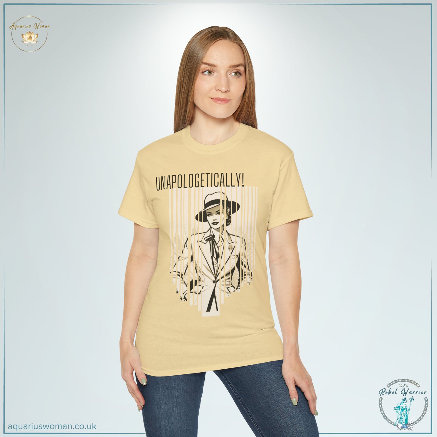 Unapologetic Rebel Tee from the Rebel Warrior Collection by Aquarius Woman