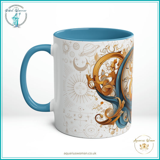 Aquarius Woman's Rebel Warrior Collection: Karma's Sweet Time Mug - Left