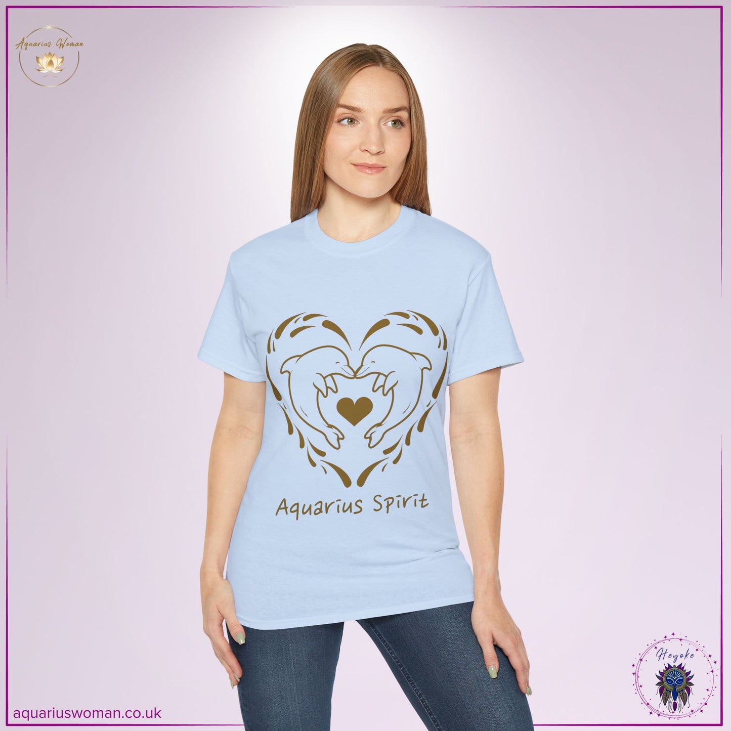 Aquarius Spirit Dolphin Tee | Flowing Love, Freedom & Intuition