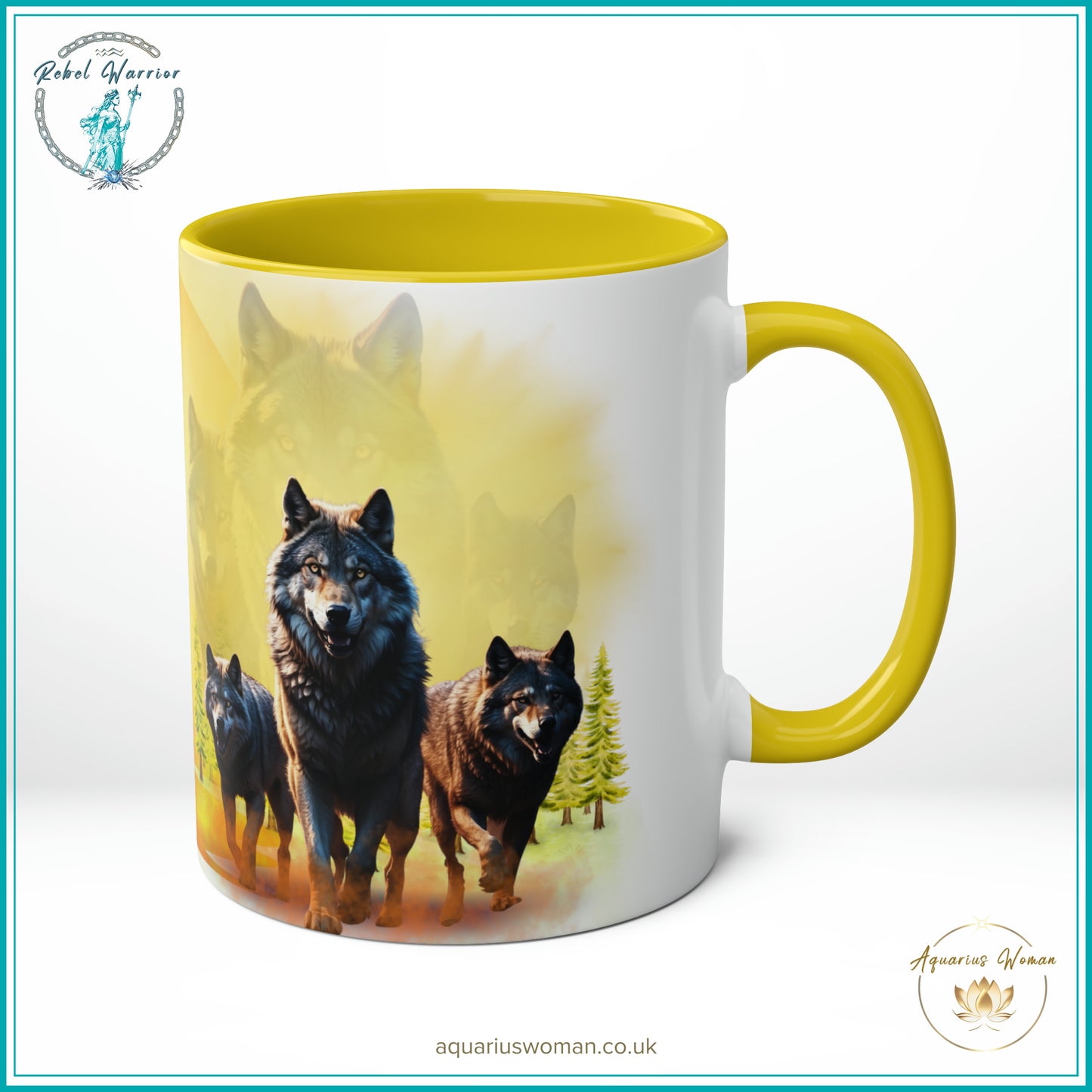 Aquarius Woman's Rebel Warrior Mug -  Dawn Guardians