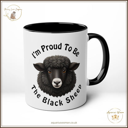 Aquarius Woman "Black Sheep Pride" Mug