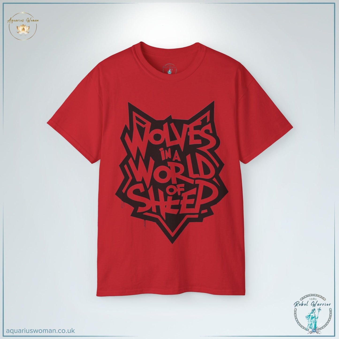 "Wolves in a World of Sheep" Wolf Head Graffiti T-Shirt