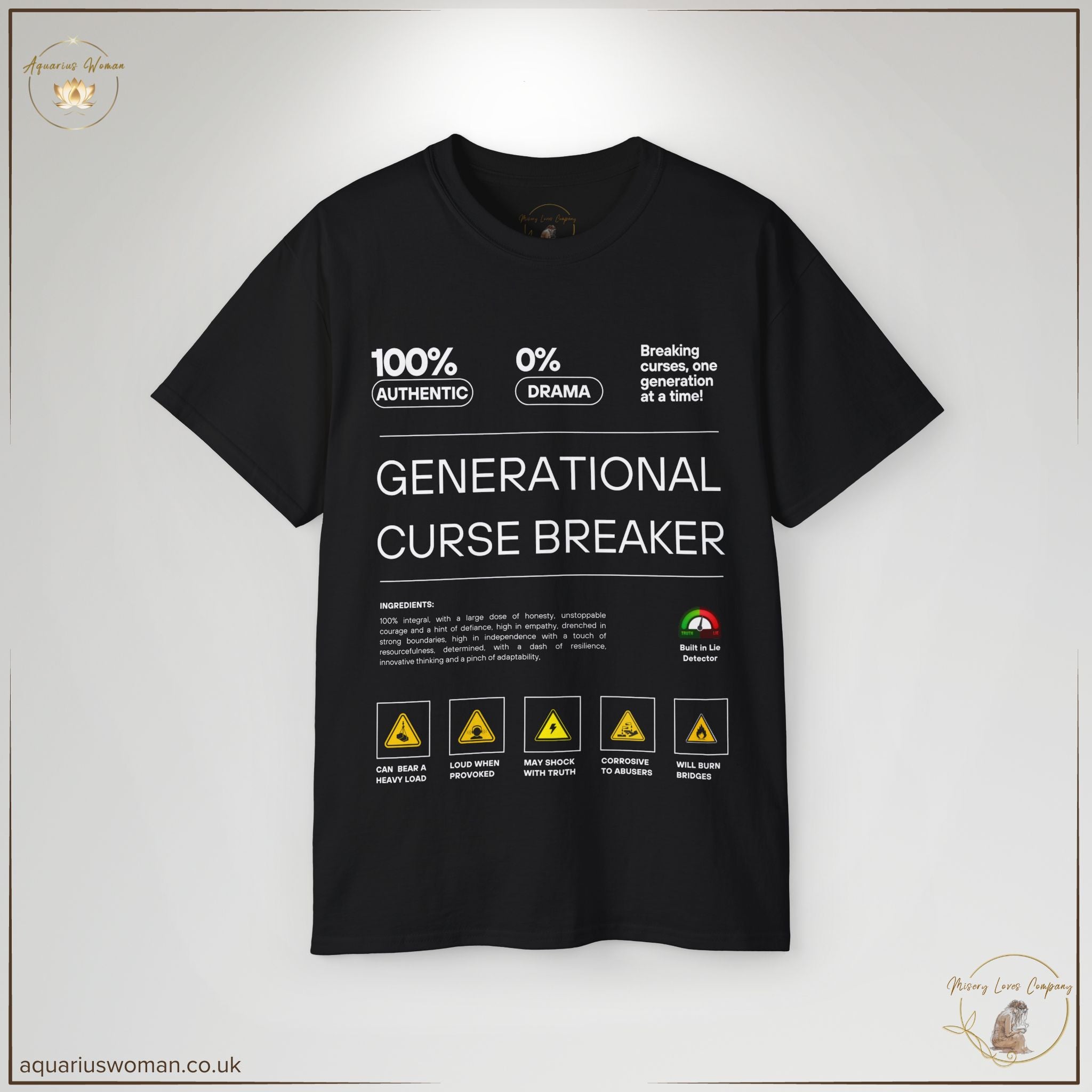 Generational Curse Breaker Tee | Bold & Empowering by Aquarius Woman