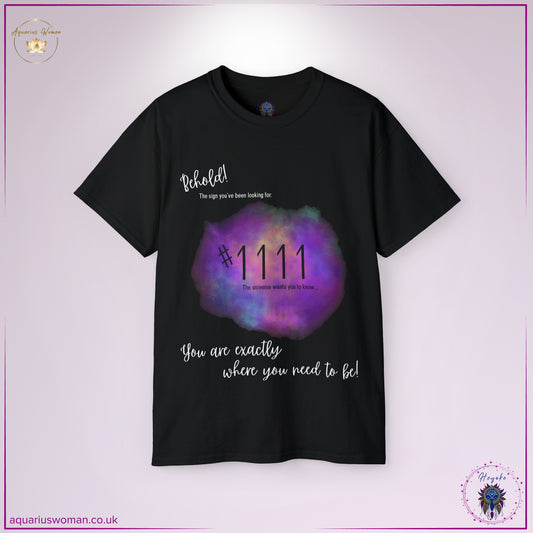 The Synchronicity #1111 Tee in Black is a powerful reminder of divine alignment and manifestation. Featuring the angel number 1111 in a soft cosmic glow, this design symbolises synchronicity, universal connection, and new beginnings, reminding you that you are exactly where you need to be.